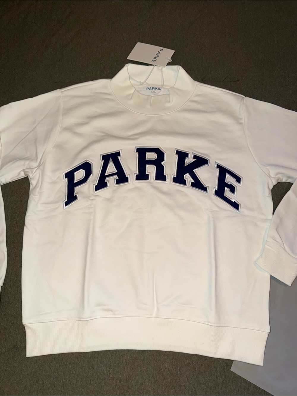 NEW Parke Varsity Mockneck L/XL